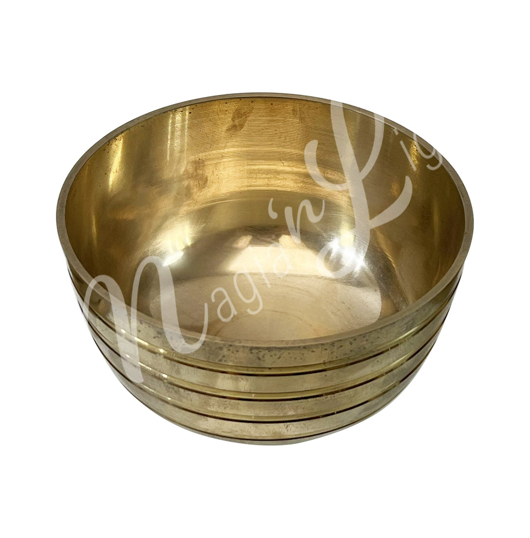 Singing Bowl with Lines Chakra (Set of 7) 3-5"dia.