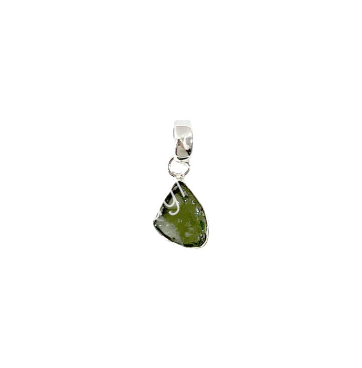 Sterling Silver Pendant Moldavite 18-21mm