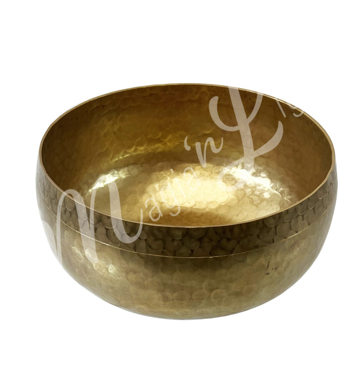 Singing Bowl Handmade Heart Chakra (Tuned Note F) 7"dia. X 3.75"h