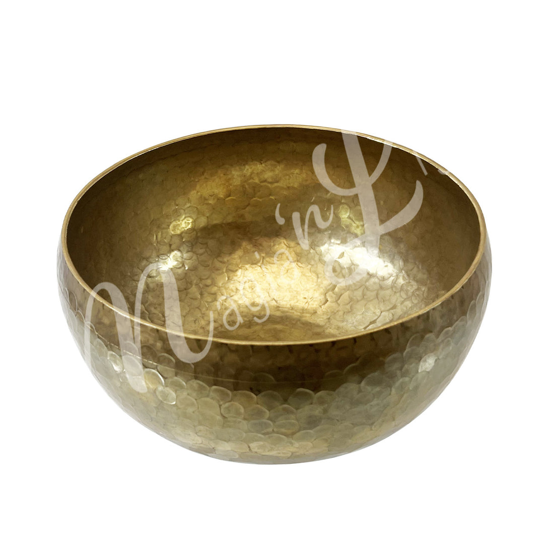 Singing Bowl Handmade Throat Chakra (Tuned Note G) 7.5"dia. X 4"h