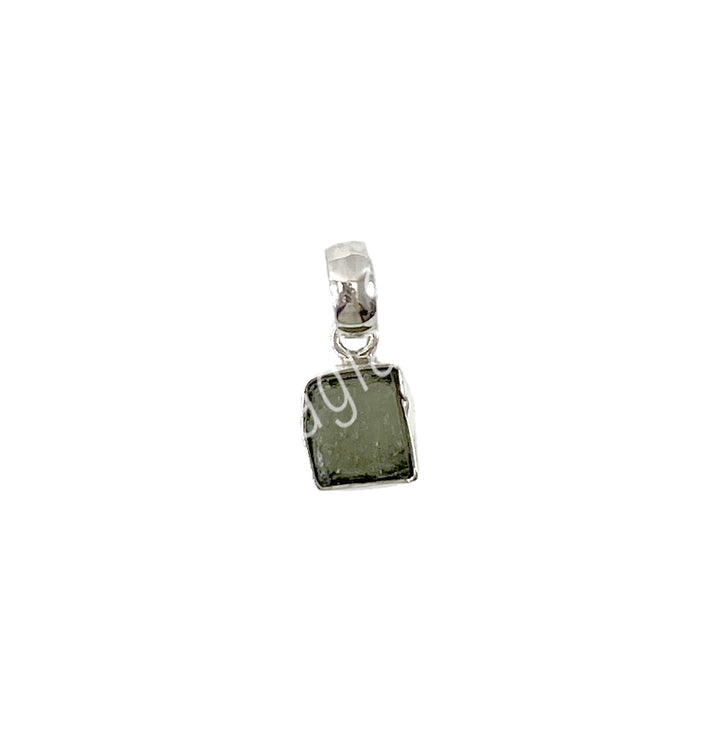 Sterling Silver Pendant Moldavite 18-21mm