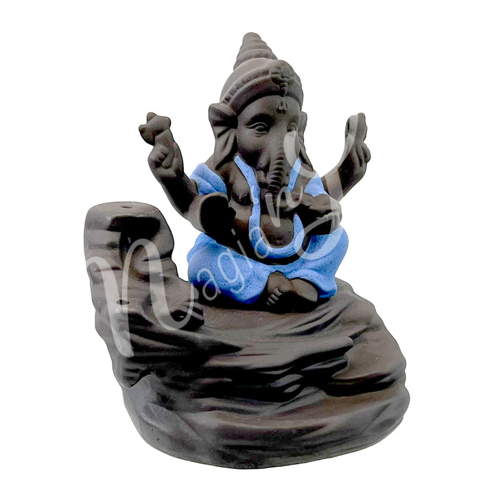 Backflow Cones Burner Ceramic Ganesha 2.75” L X 3.5”h