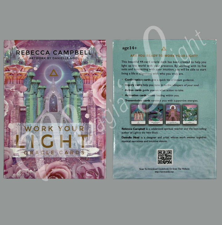 TRABAJA CON LAS CARTAS DEL ORÁCULO DE LA LUZ (baraja de 44 cartas y guía)