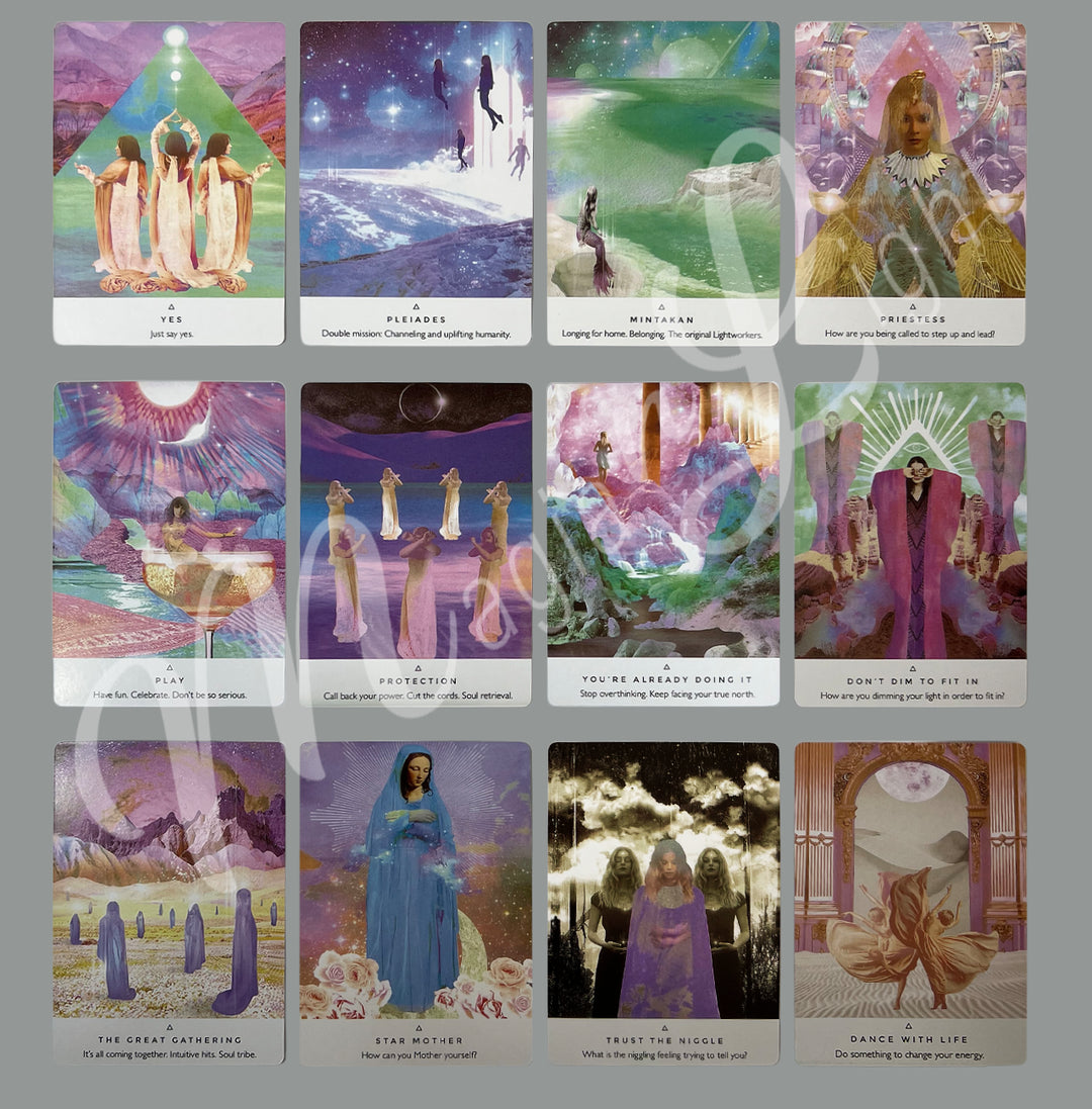 TRABAJA CON LAS CARTAS DEL ORÁCULO DE LA LUZ (baraja de 44 cartas y guía)